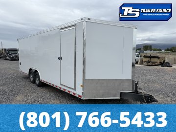 8.5x24 American Hauler Eagle HD Enclosed Cargo Trailer - 7'0" Interior - 14K GVWR - 12" Cross Member Upgrade, Double 3/4 Floor, Rear Spoiler w/ Load Lights