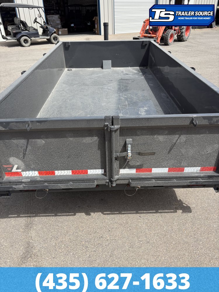 7x14 Lamar DT Dump Trailer - 24" Sides - 14K GVWR - Telescopic