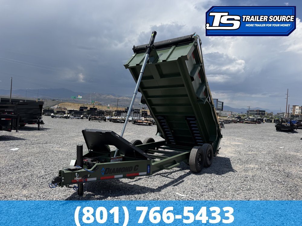 7x14 Diamond C LPT 207 Pacesetter Pkg Dump Trailer - 32" Sides - 15.5K GVWR -
