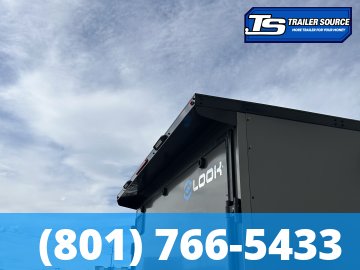 8.5x16 Look ST DLX Enclosed Cargo Trailer - 7'0" Interior - 7K GVWR - .080 PolyCor, Alloy Wheels, Black Out Package, Rear Spoiler w/ Load Lights