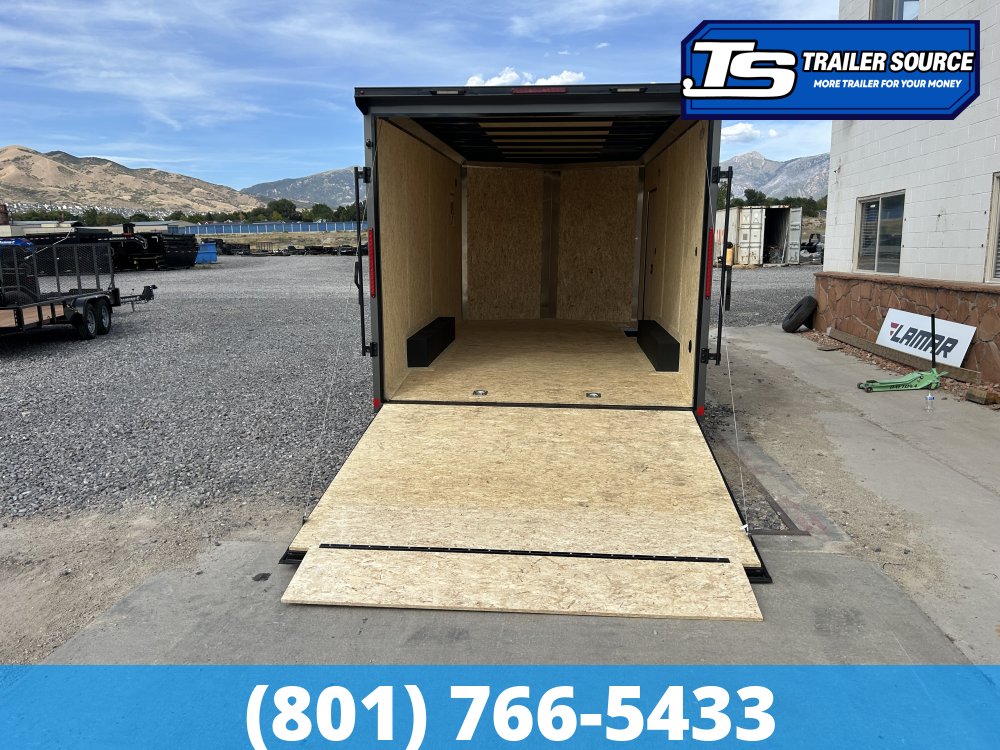 8.5x16 Look ST DLX Enclosed Cargo Trailer - 7'0" Interior - 7K GVWR - .080 PolyCor, Alloy Wheels, Black Out Package, Rear Spoiler w/ Load Lights