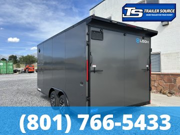 8.5x16 Look ST DLX Enclosed Cargo Trailer - 7'0" Interior - 7K GVWR - .080 PolyCor, Alloy Wheels, Black Out Package, Rear Spoiler w/ Load Lights