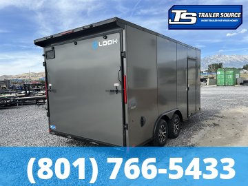 8.5x16 Look ST DLX Enclosed Cargo Trailer - 7'0" Interior - 7K GVWR - .080 PolyCor, Alloy Wheels, Black Out Package, Rear Spoiler w/ Load Lights