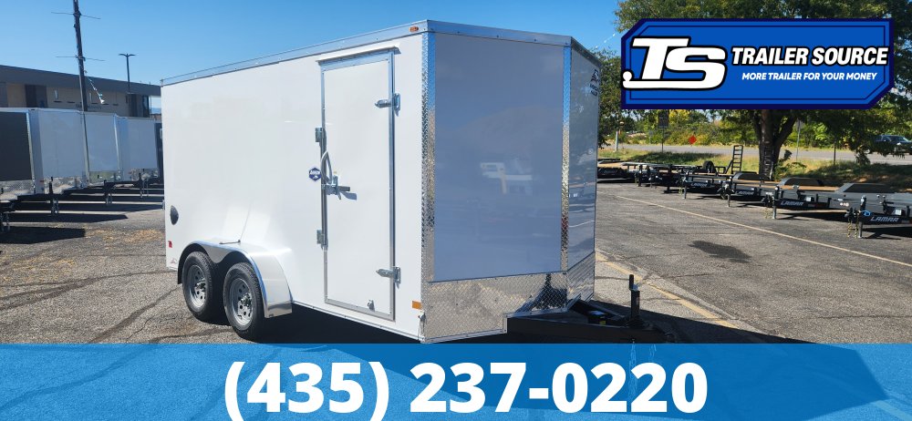 7x14 American Hauler Arrow Enclosed Cargo Trailer - 6'6" Interior - 7K GVWR - .080 PolyCor