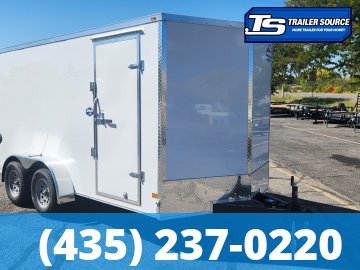 7x14 American Hauler Arrow Enclosed Cargo Trailer - 6'6" Interior - 7K GVWR - .080 PolyCor