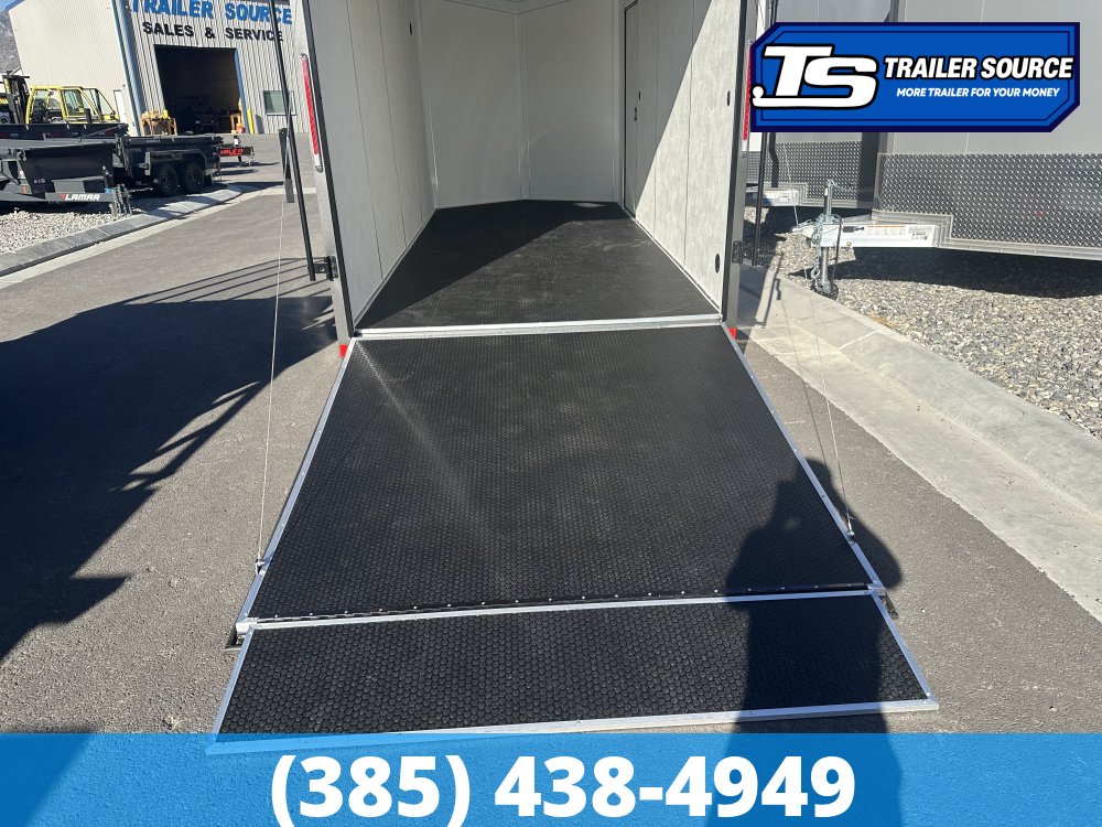 7x16 Look Element Elite Enclosed Cargo Trailer - 7'0" Interior - 7K GVWR - .080 PolyCor, Alloy Wheels, Black Out Package, Finished Interior, Rear Spoiler w/ Load Lights, Rubber Coi