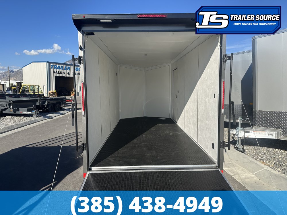 7x16 Look Element Elite Enclosed Cargo Trailer - 7'0" Interior - 7K GVWR - .080 PolyCor, Alloy Wheels, Black Out Package, Finished Interior, Rear Spoiler w/ Load Lights, Rubber Coi