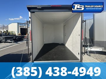 7x16 Look Element Elite Enclosed Cargo Trailer - 7'0" Interior - 7K GVWR - .080 PolyCor, Alloy Wheels, Black Out Package, Finished Interior, Rear Spoiler w/ Load Lights, Rubber Coi
