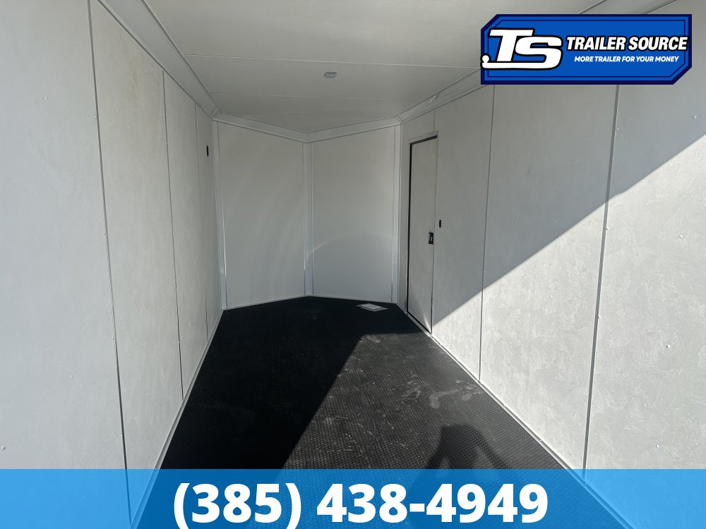7x16 Look Element Elite Enclosed Cargo Trailer - 7'0" Interior - 7K GVWR - .080 PolyCor, Alloy Wheels, Black Out Package, Finished Interior, Rear Spoiler w/ Load Lights, Rubber Coi