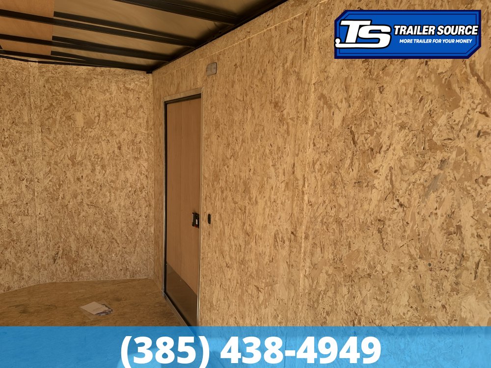 7x16 Look Element Elite Enclosed Cargo Trailer - 7'0" Interior - 7K GVWR - .080 PolyCor, Alloy Wheels, Black Out Package, Finished Interior, Rear Spoiler w/ Load Lights, Rubber Coi