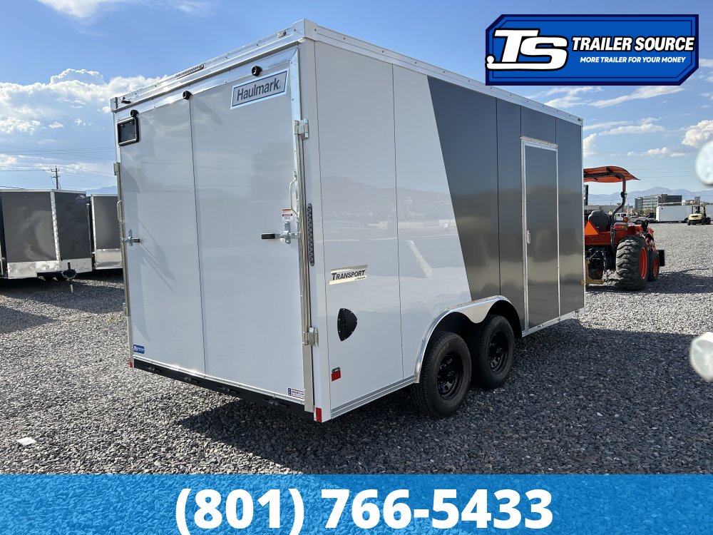 8.5x16 Haulmark Transport Enclosed Cargo Trailer - 7'6" Interior - 10K GVWR - .080 PolyCor, 2 Tone Color, Dovetail