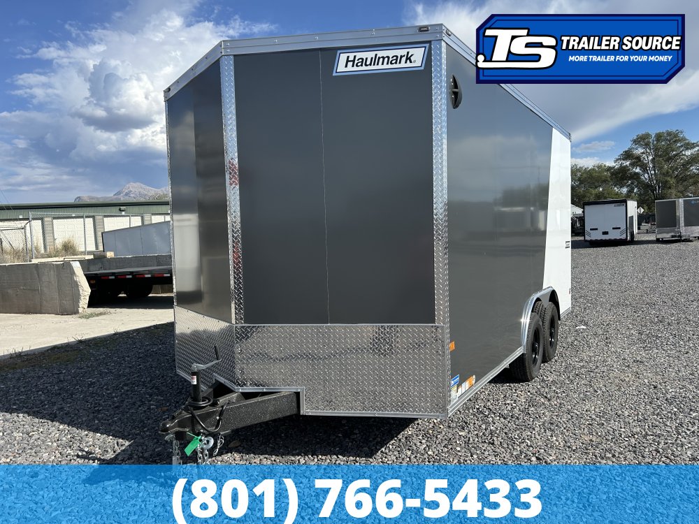 8.5x16 Haulmark Transport Enclosed Cargo Trailer - 7'6" Interior - 10K GVWR - .080 PolyCor, 2 Tone Color, Dovetail