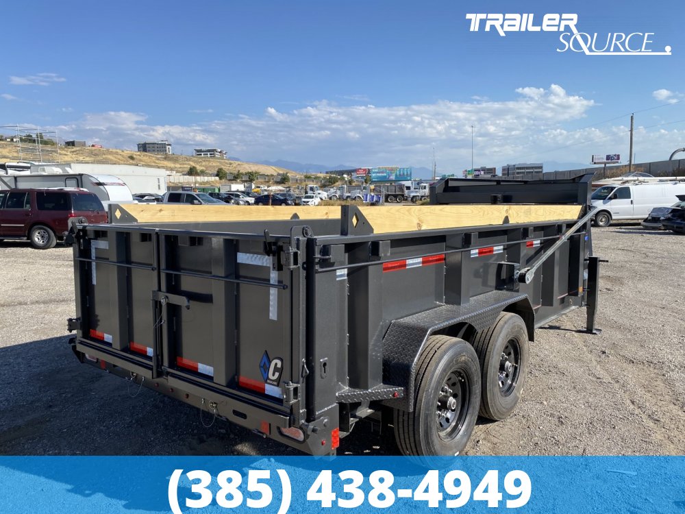 7x14 Diamond C LPT-GN Telescopic Dump Gooseneck 15K 32" Sides Dump