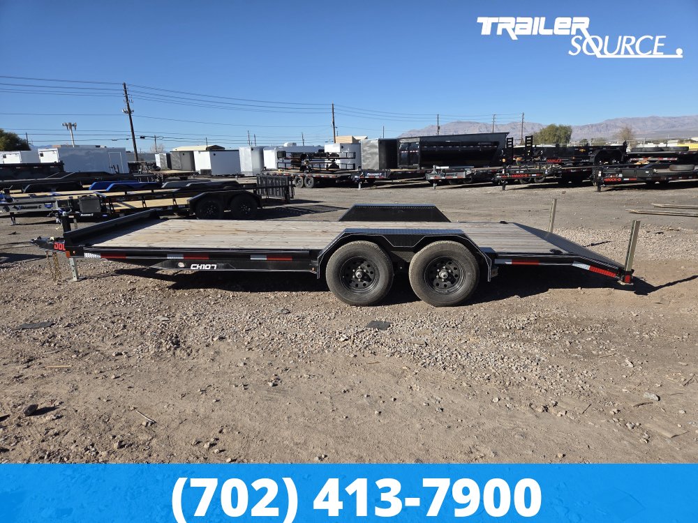 7x20 Double A Pro Series CH Flatbed Car Hauler