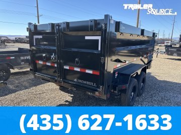 7x14 Iron Bull DTB 48" Sides 15K Dump Trailer