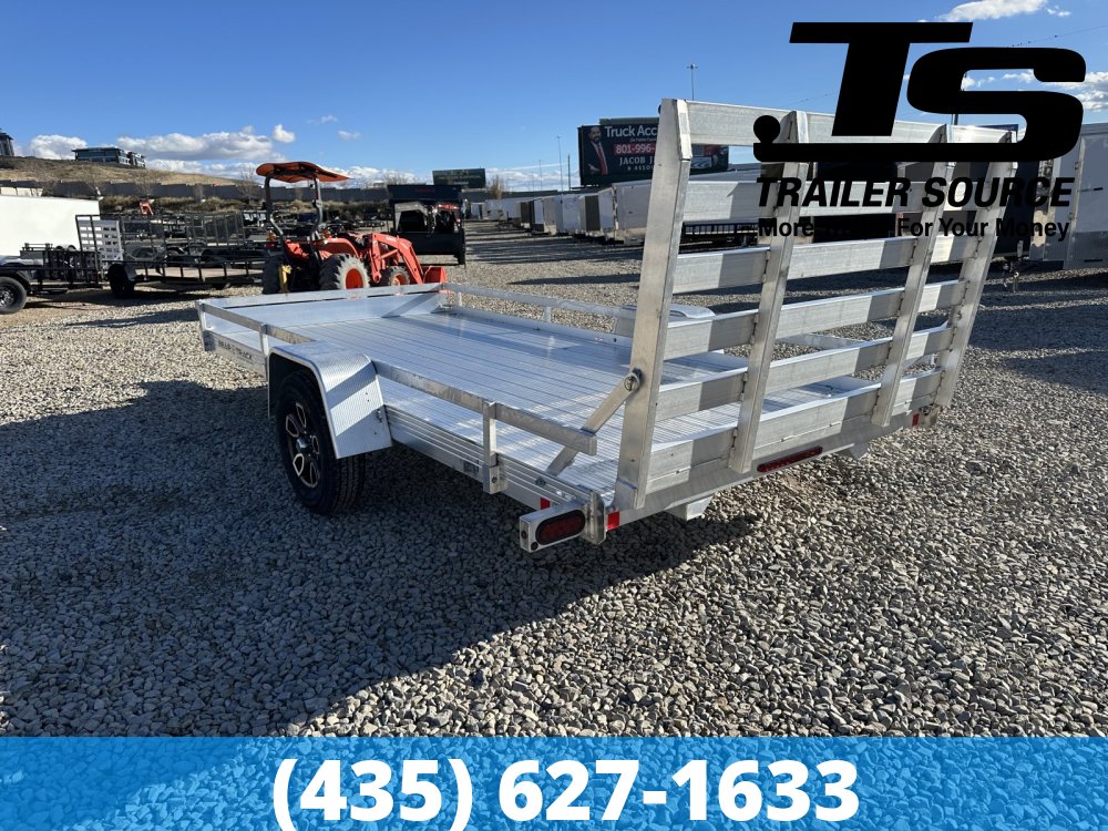 7x14 Bear Track BTU Aluminum Utility Trailer - 3.5K GVWR - Side Rails