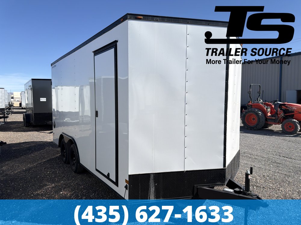 8.5x16 Wells Cargo Fast Trac Deluxe Enclosed Cargo Trailer - 7'6" Interior - 7K GVWR - Black Out Package, Dovetail