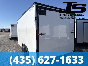 8.5x16 Wells Cargo Fast Trac Deluxe Enclosed Cargo Trailer - 7'6" Interior - 7K GVWR - Black Out Package, Dovetail