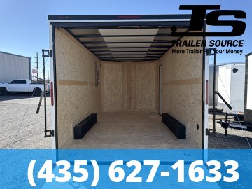 8.5x16 Wells Cargo Fast Trac Deluxe Enclosed Cargo Trailer - 7'6" Interior - 7K GVWR - Black Out Package, Dovetail