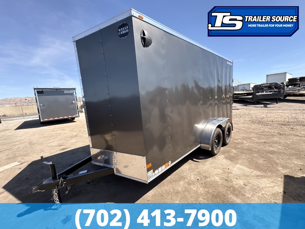 7x14 Wells Cargo Fast Trac Deluxe Enclosed Cargo Trailer - 7'0" Interior - 3.5K GVWR -