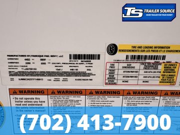 8.5x24 Look ST DLX Enclosed Cargo Trailer - 7'0" Interior - 10K GVWR - .080 PolyCor, Black Out Package, Rear Spoiler w/ Load Lights