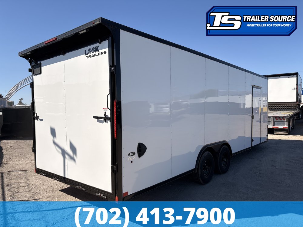 8.5x24 Look ST DLX Enclosed Cargo Trailer - 7'0" Interior - 10K GVWR - .080 PolyCor, Black Out Package, Rear Spoiler w/ Load Lights