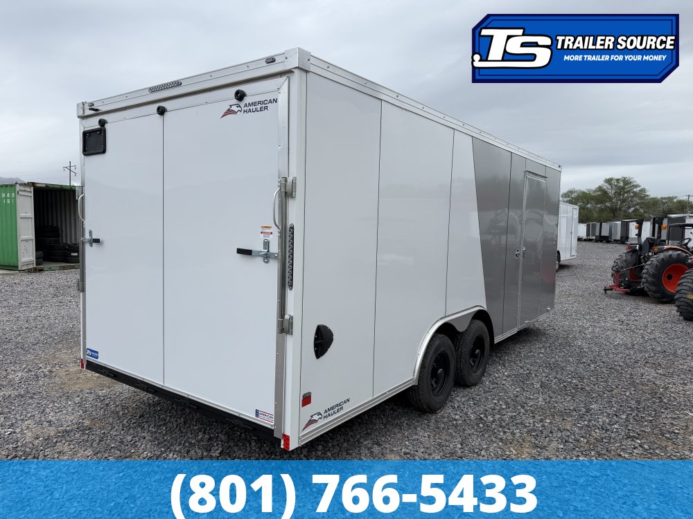 8.5x20 American Hauler Night Hawk Enclosed Cargo Trailer - 7'0" Interior - 10K GVWR - 2 Tone Color