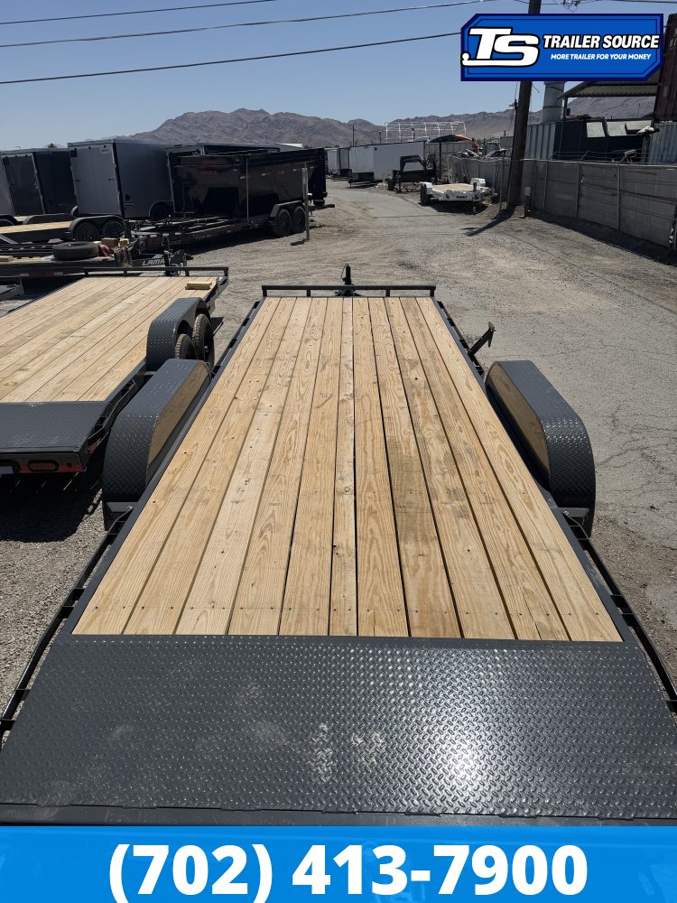 7x20 Lamar CC Flatbed Car Hauler Trailer - 10K GVWR -