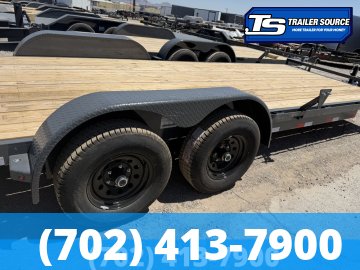 7x20 Lamar CC Flatbed Car Hauler Trailer - 10K GVWR -