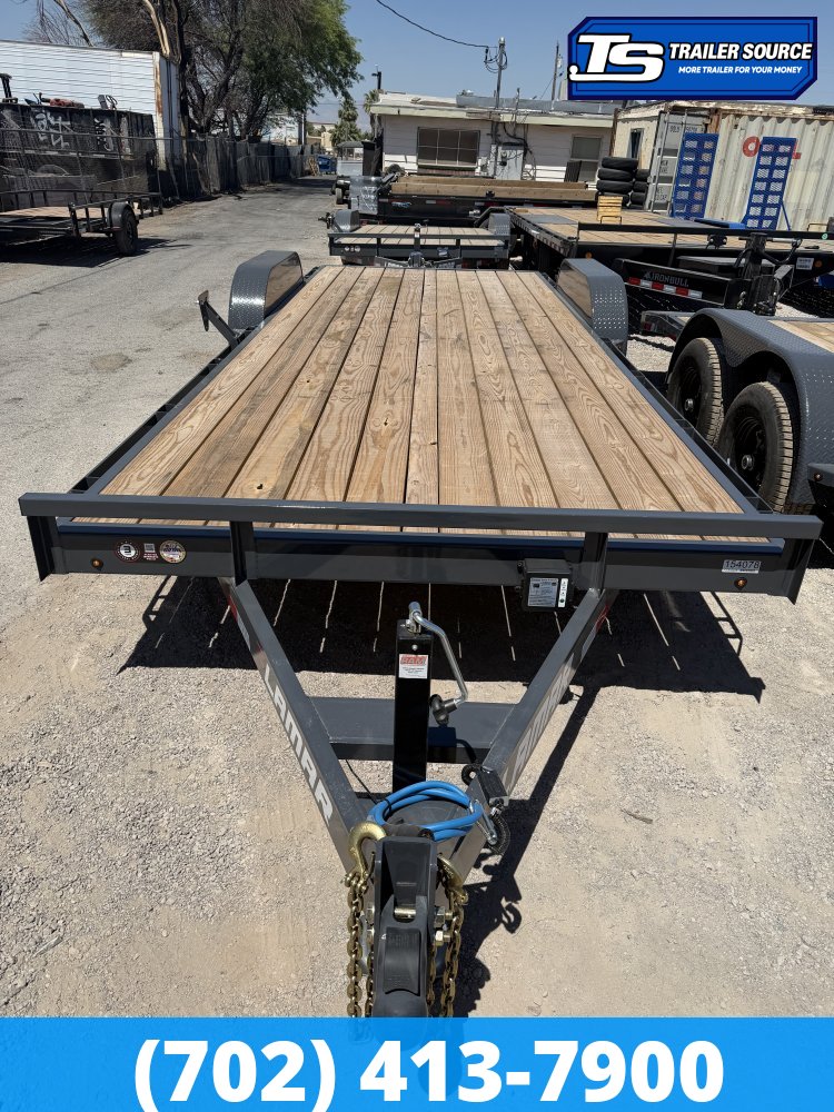 7x20 Lamar CC Flatbed Car Hauler Trailer - 10K GVWR -