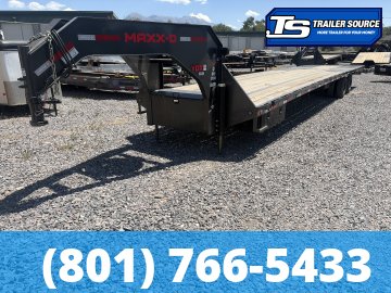 DEMO 8.5x40 Maxx-D YDX Gooseneck Hydraulic Dovetail Equipment Trailer - 25.9K GVWR - 15K Axles, HDSS (Hutch) Suspension, Hydraulic Disc Brakes, Hydraulic Jack(s), Load Lights