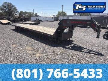 DEMO 8.5x40 Maxx-D YDX Gooseneck Hydraulic Dovetail Equipment Trailer - 25.9K GVWR - 15K Axles, HDSS (Hutch) Suspension, Hydraulic Disc Brakes, Hydraulic Jack(s), Load Lights