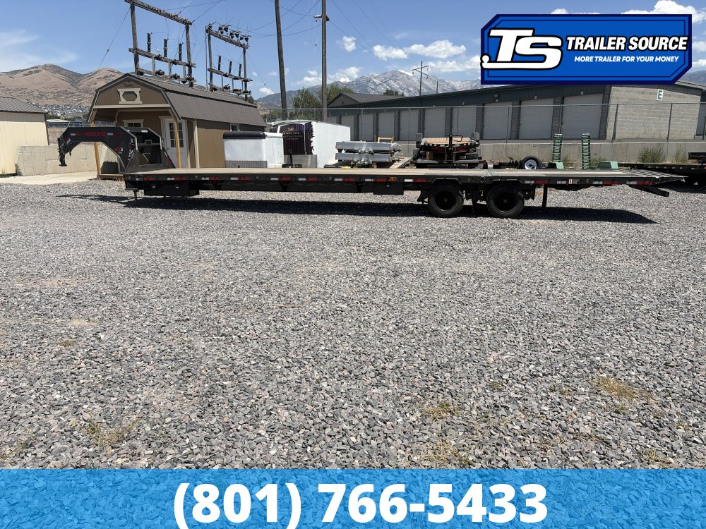 DEMO 8.5x40 Maxx-D YDX Gooseneck Hydraulic Dovetail Equipment Trailer - 25.9K GVWR - 15K Axles, HDSS (Hutch) Suspension, Hydraulic Disc Brakes, Hydraulic Jack(s), Load Lights