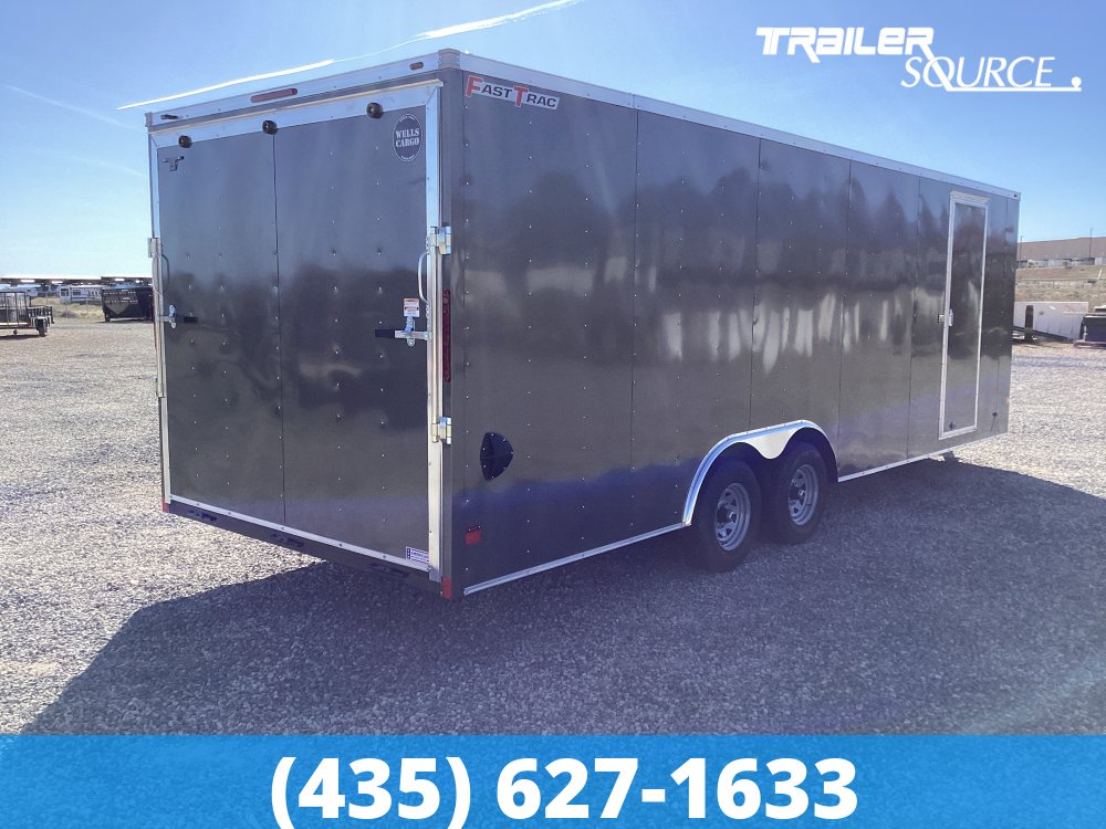 8.5x24 Wells Cargo Fast Trac Deluxe 7'0" Interior 10K Tandem Axle Enclosed Cargo