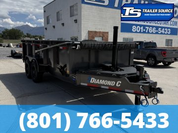 7x16 Diamond C LPT 210 Dump Trailer - 32" Sides - 23K GVWR