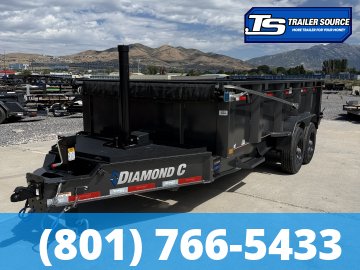 7x16 Diamond C LPT 210 Dump Trailer - 32" Sides - 23K GVWR