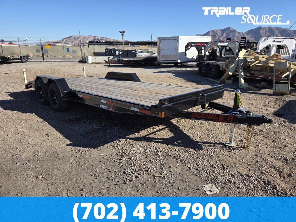 7x20 Double A Pro Series CH Flatbed Car Hauler
