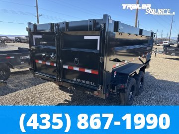 7x14 IronBull DTB 48" Sides 15K Dump Trailer
