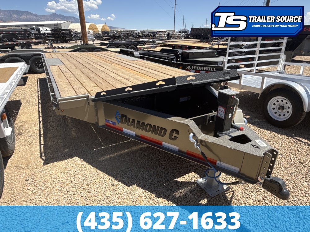 8.5x20 Diamond C DEC 207 Deckover Equipment Trailer -  15.5K GVWR -