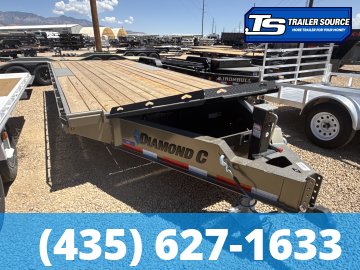 8.5x20 Diamond C DEC 207 Deckover Equipment Trailer -  15.5K GVWR -