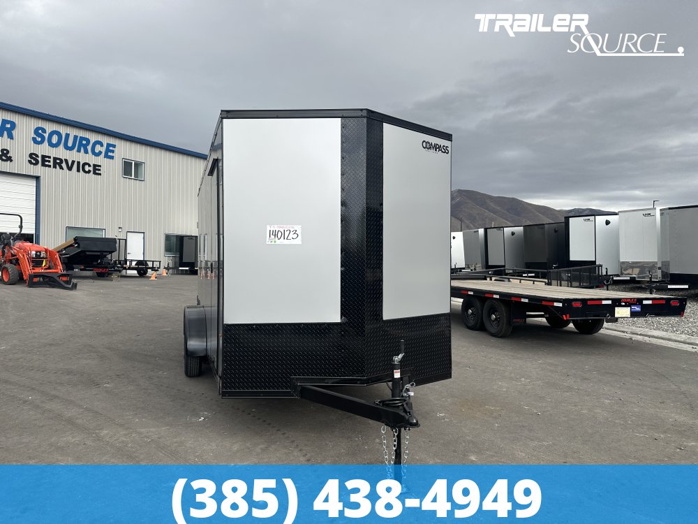 7x14 Compass  7'0" Interior 7K Tandem Axle Enclosed Cargo
