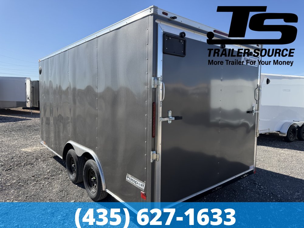 8.5x16 Haulmark Passport DELUXE Enclosed Cargo Trailer - 7'0" Interior - 7K GVWR - Dovetail