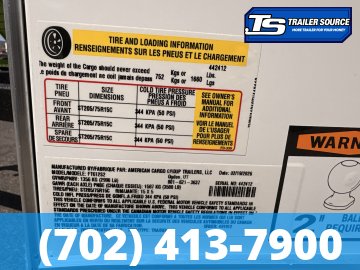 6x12 Wells Cargo FastTrac Enclosed Cargo Trailer - 6'0" Interior - 3.5K GVWR -