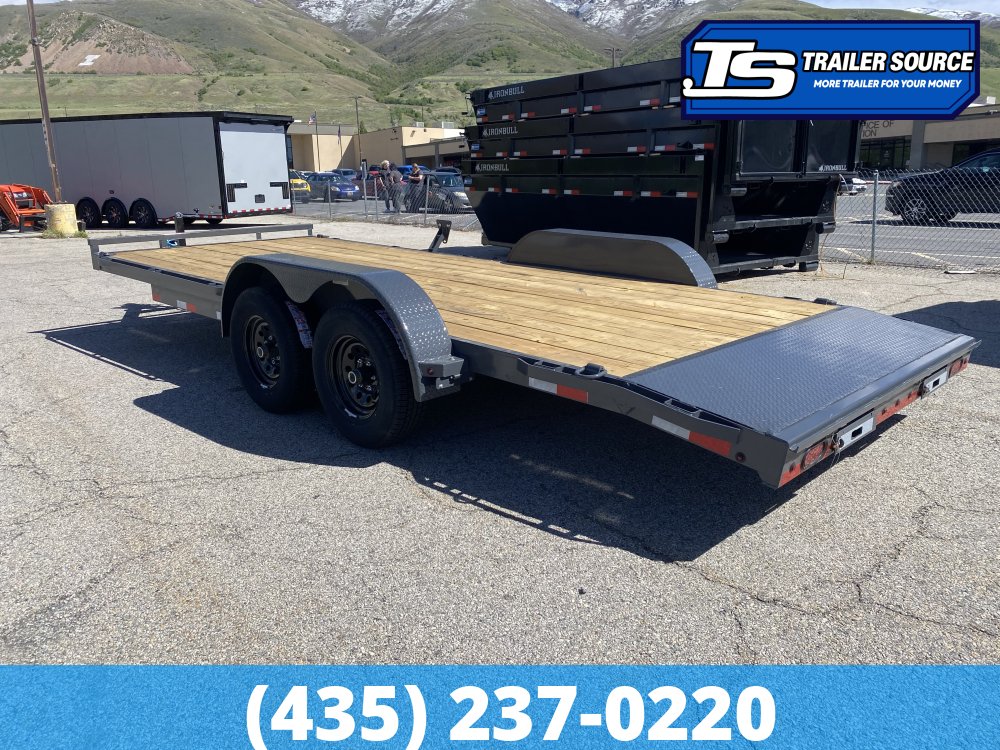7x20 Lamar CC Flatbed Car Hauler Trailer - 10K GVWR -