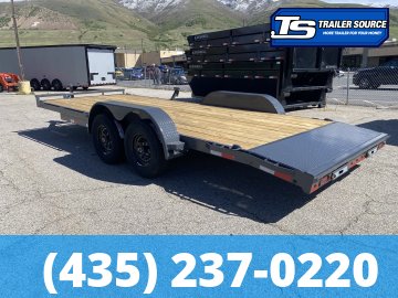 7x20 Lamar CC Flatbed Car Hauler Trailer - 10K GVWR -