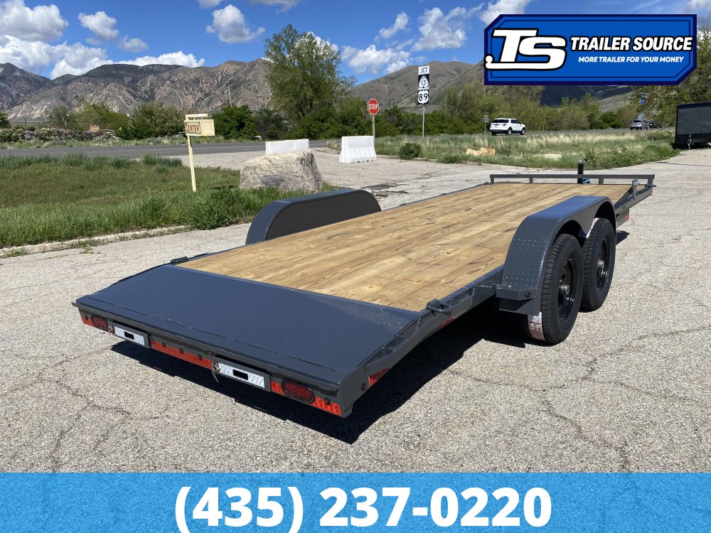 7x20 Lamar CC Flatbed Car Hauler Trailer - 10K GVWR -