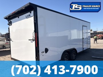 8.5x20 Look ST DLX Enclosed Cargo Trailer - 7'0" Interior - 7K GVWR - .080 PolyCor, Alloy Wheels