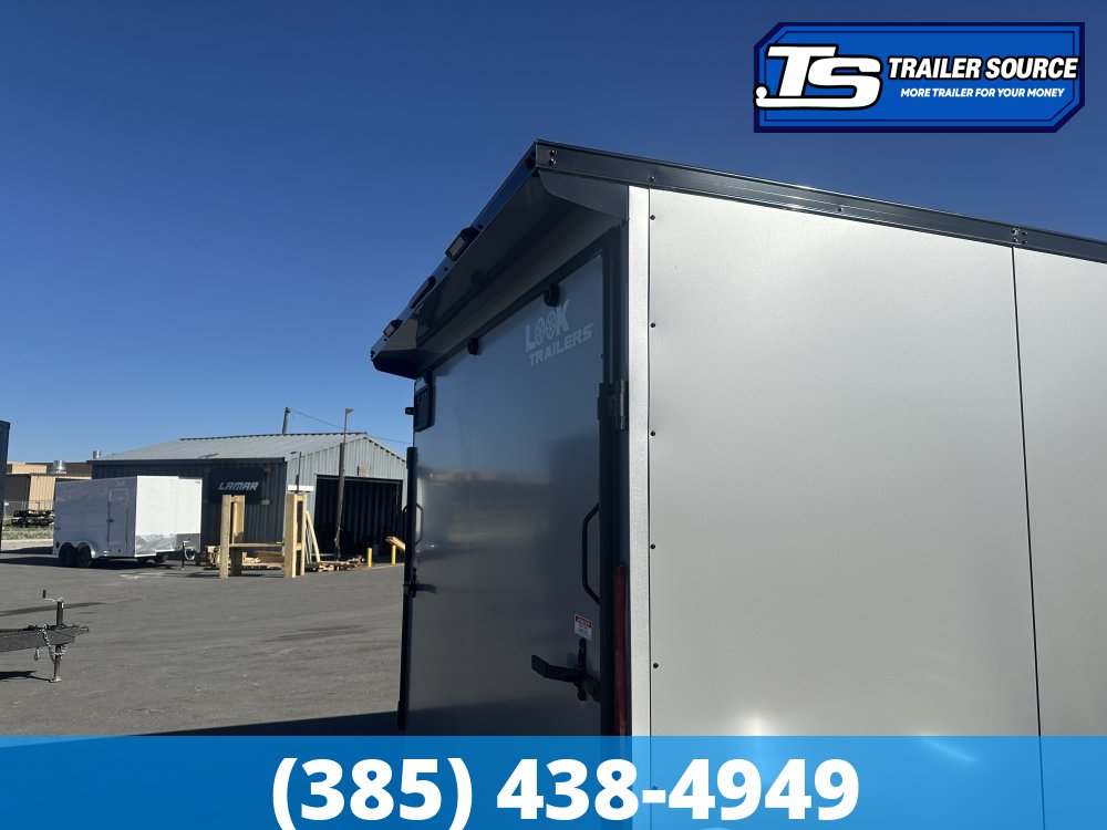 8.5x20 Look ST DLX Enclosed Cargo Trailer - 7'0" Interior - 7K GVWR - .080 PolyCor, Black Out Package, Rear Spoiler w/ Load Lights