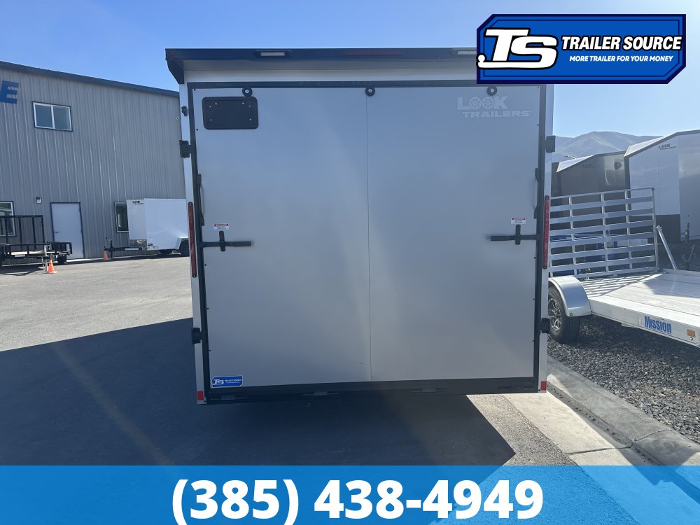 8.5x20 Look ST DLX Enclosed Cargo Trailer - 7'0" Interior - 7K GVWR - .080 PolyCor, Black Out Package, Rear Spoiler w/ Load Lights