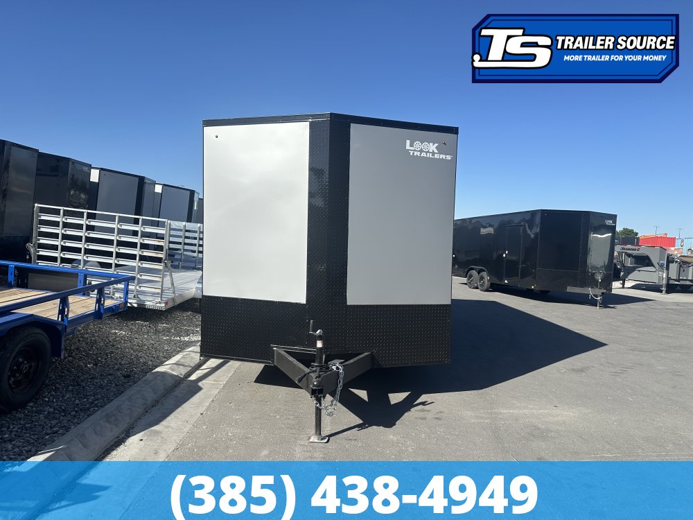 8.5x20 Look ST DLX Enclosed Cargo Trailer - 7'0" Interior - 7K GVWR - .080 PolyCor, Black Out Package, Rear Spoiler w/ Load Lights